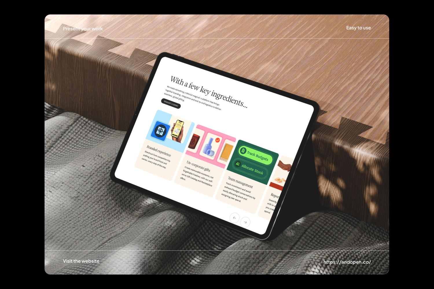 Woody iPad Mockups