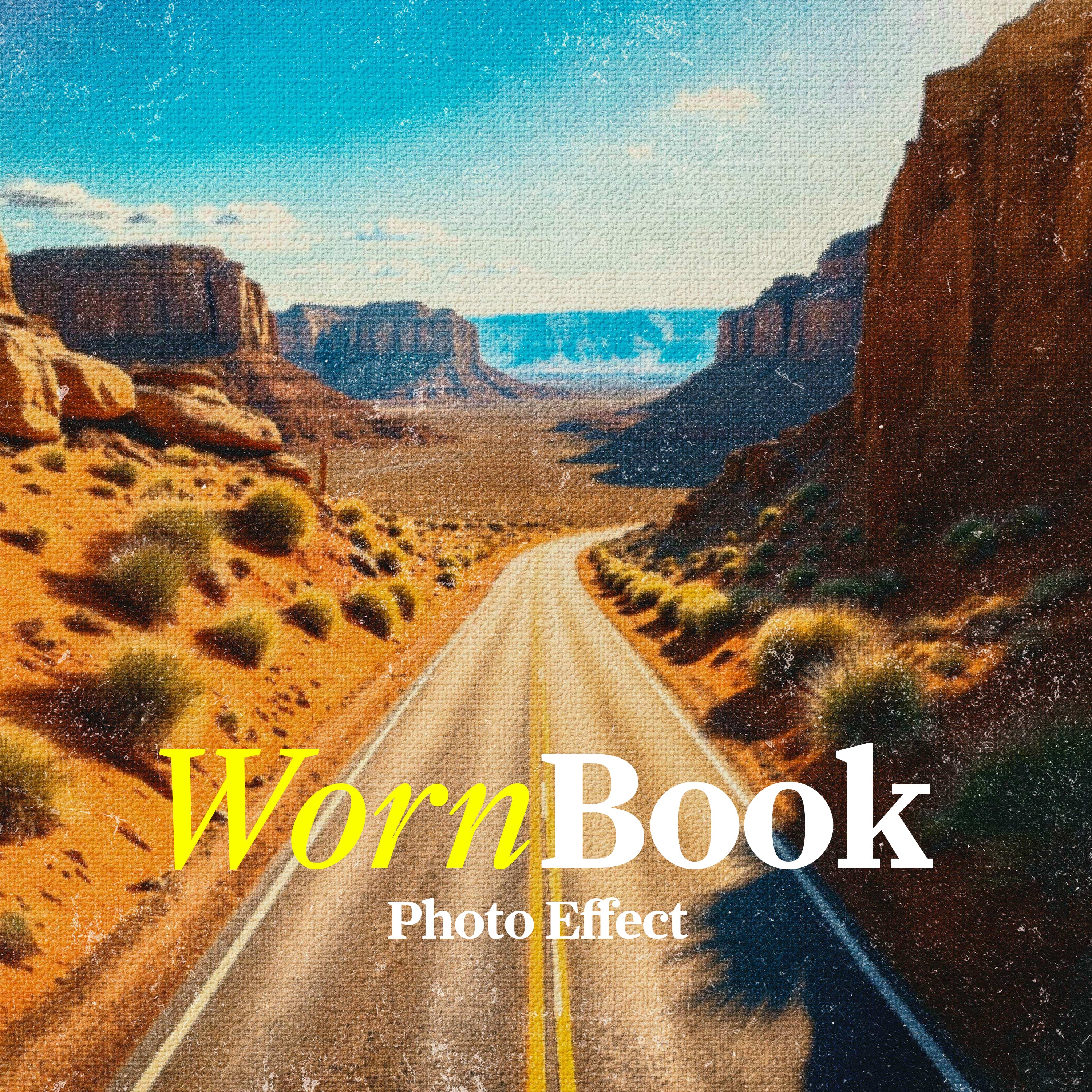 Worn Old Book Photo Effect