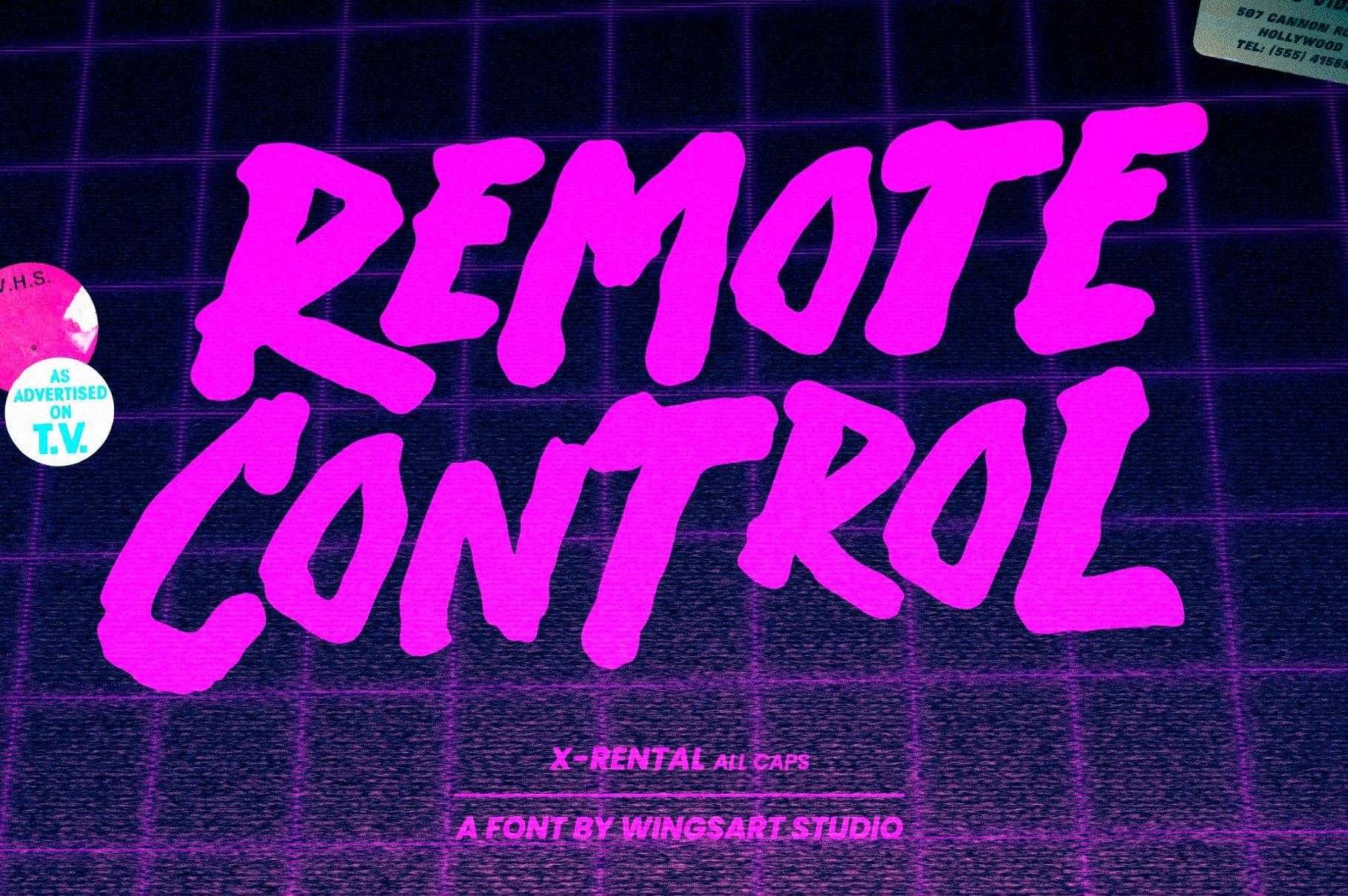 X-Rental - 1980s Retro Horror Font
