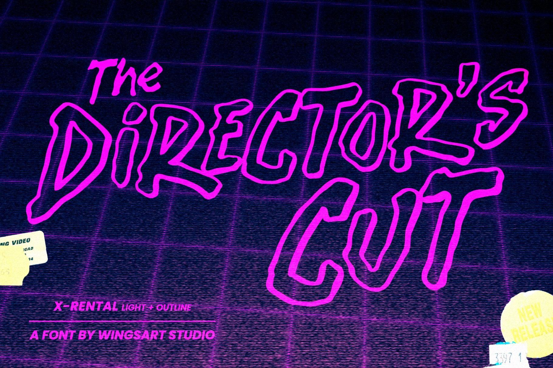 X-Rental - 1980s Retro Horror Font