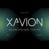 Xavion Modern Sans Serif Typeface Font