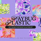 Y2K Textures PSD Action Kit + Bonus