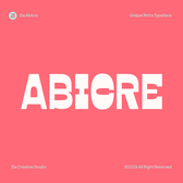 ZIA Abicre - Unique Retro Typeface