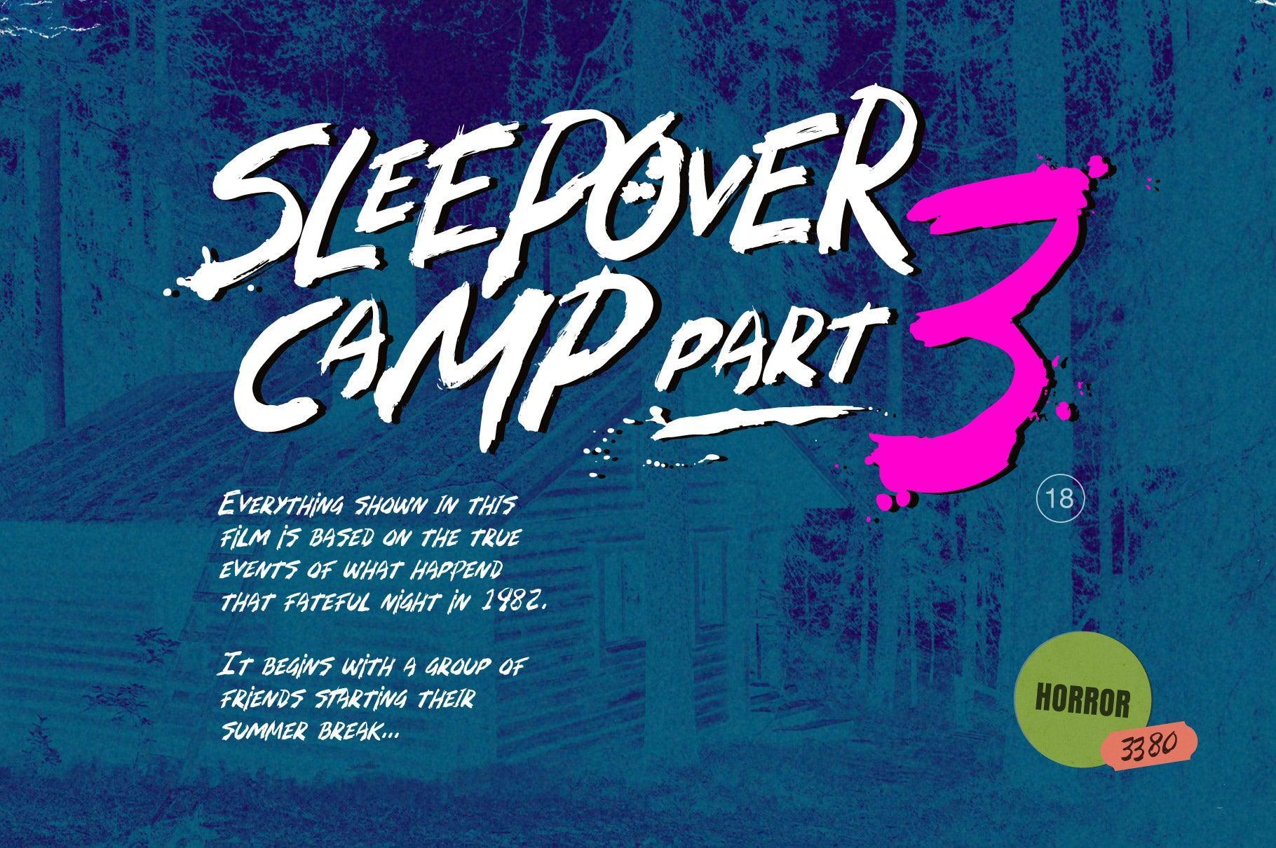 Zombie Punks: Retro 80s Horror Font