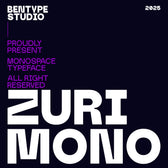 Zurimono - Monospaced Display