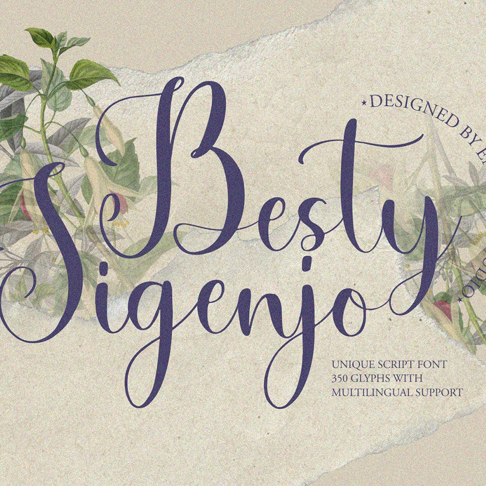 NCL Besty Sigenjo - Retro Unique Script Font