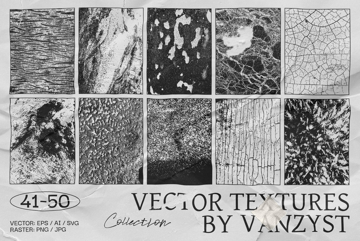 100 Bitmap Vector Textures by Vanzyst