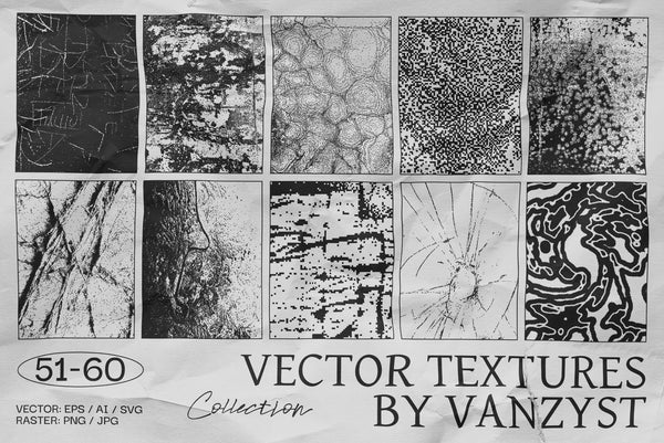 100 Bitmap Vector Textures by Vanzyst