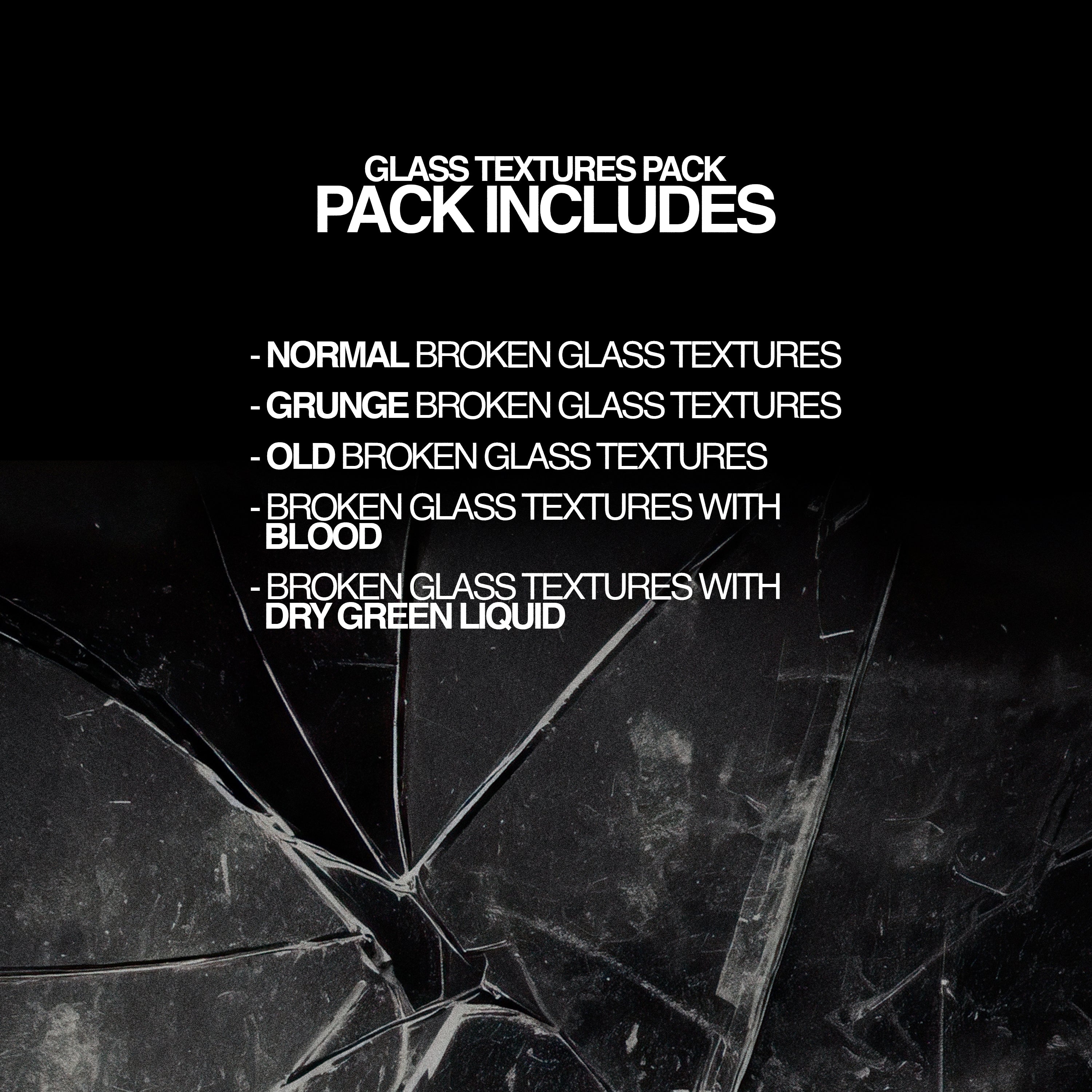 100 Broken Glass Textures Pack