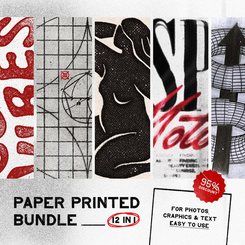 12-in-1 Paper Printed Effects Bundle