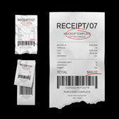12-in-1 Receipt Mockups Bundle