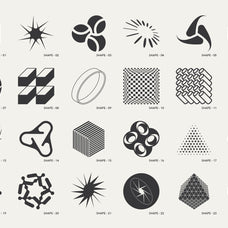 120 Abstract Geometric Shapes - Part 1