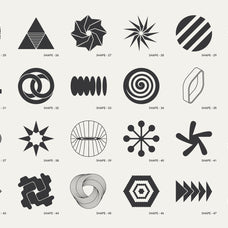 120 Abstract Geometric Shapes - Part 1