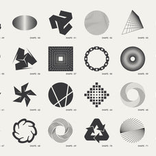 120 Abstract Geometric Shapes - Part 1
