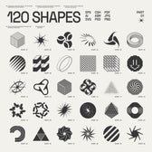 120 Abstract Geometric Shapes - Part 1
