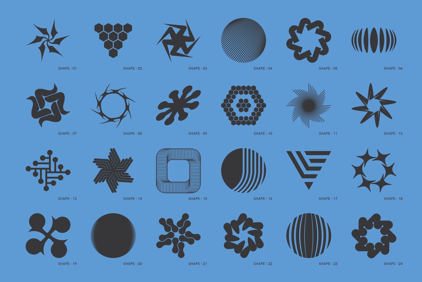 120 Abstract Geometric Shapes - Part 2