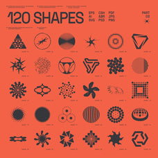 120 Abstract Geometric Shapes - Part 3