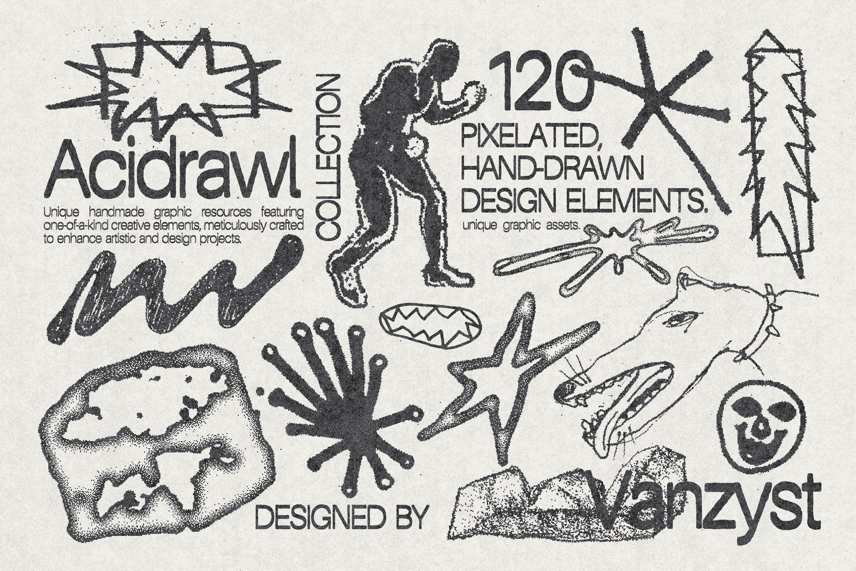 120 Acidrawl Graphic Pack