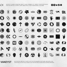 138 Bitmap Vector Shapes Pack