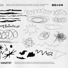 138 Bitmap Vector Shapes Pack