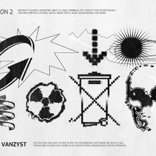 138 Bitmap Vector Shapes Pack