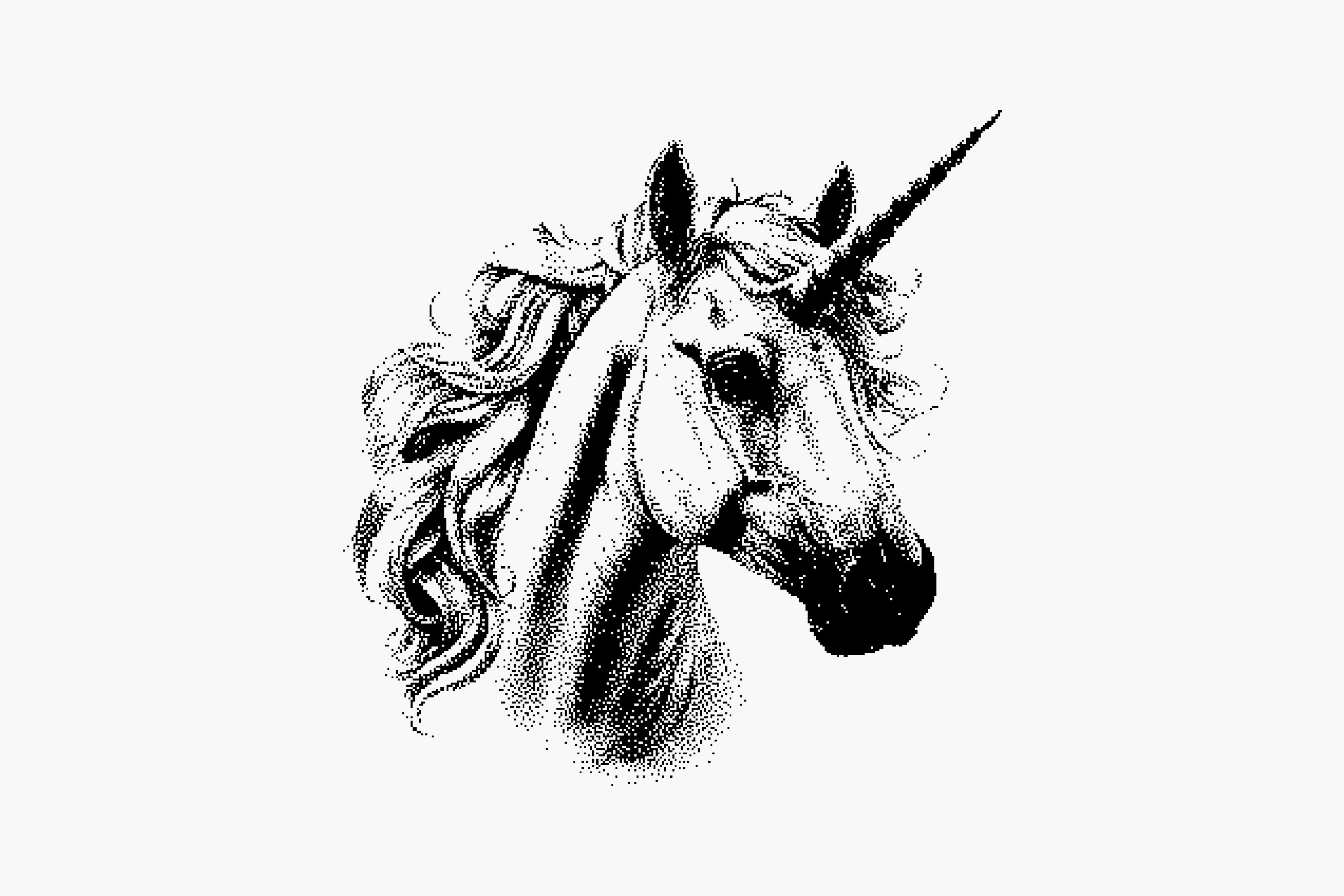 144 Dithering Bitmap Vector Shapes Collection