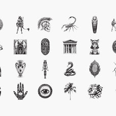 144 Dithering Bitmap Vector Shapes Collection