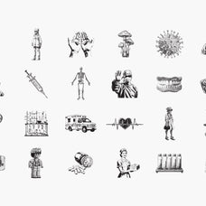 144 Dithering Bitmap Vector Shapes Collection