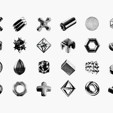 144 Dithering Bitmap Vector Shapes Collection