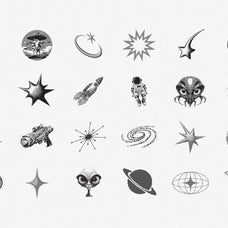 144 Dithering Bitmap Vector Shapes