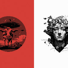 144 Dithering Bitmap Vector Shapes
