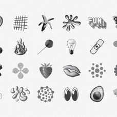 144 Dithering Bitmap Vector Shapes