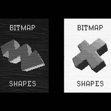 144 Dithering Bitmap Vector Shapes