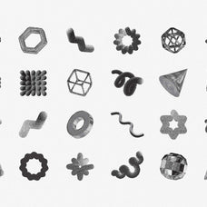 144 Dithering Bitmap Vector Shapes