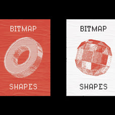 144 Dithering Bitmap Vector Shapes