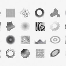 144 Dithering Bitmap Vector Shapes