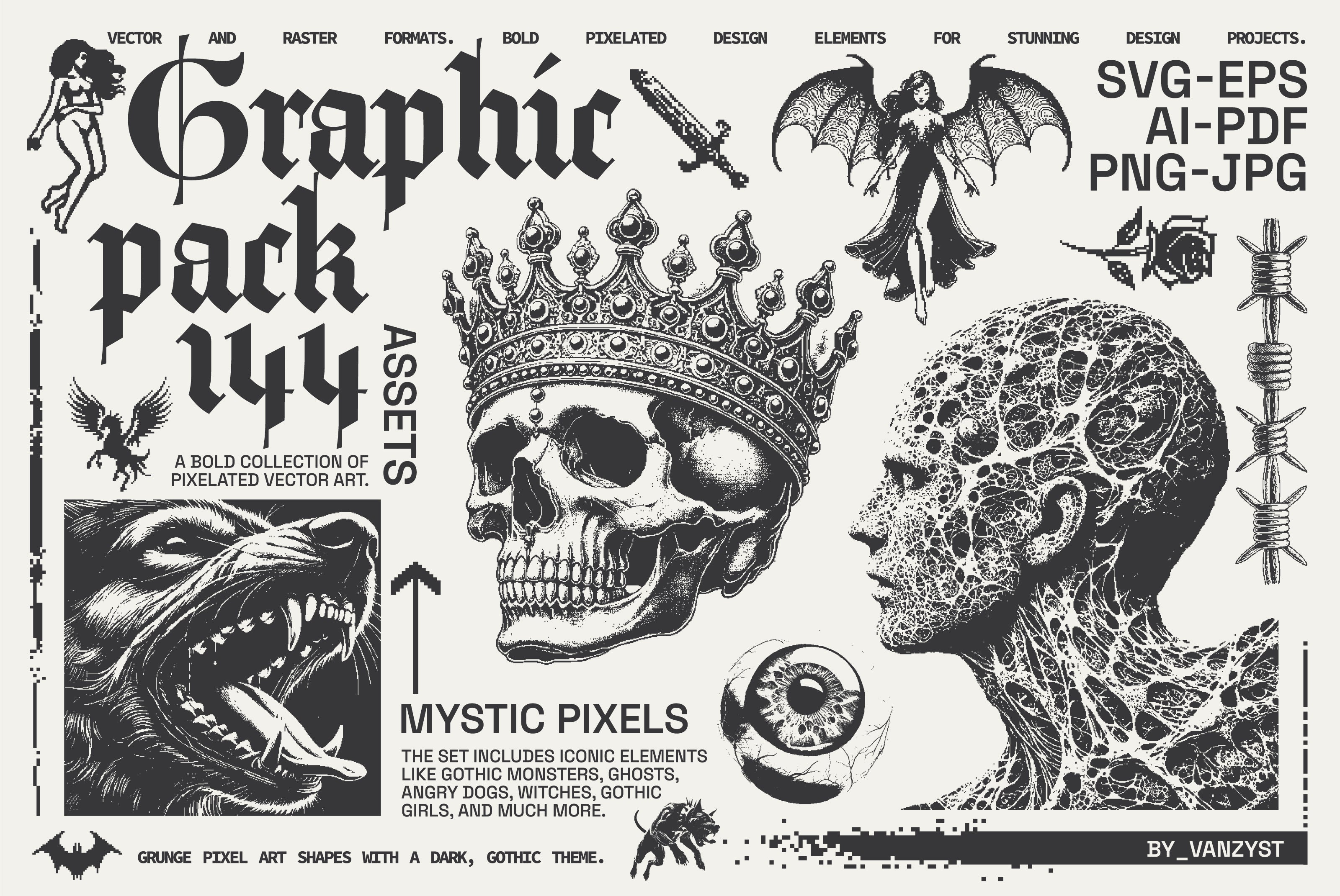 144 MysticPixels Graphic Pack