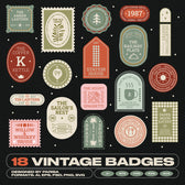 18 Vintage Restaurant Badges & Logo