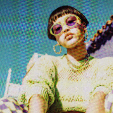 1990s Halftone Photo Effect