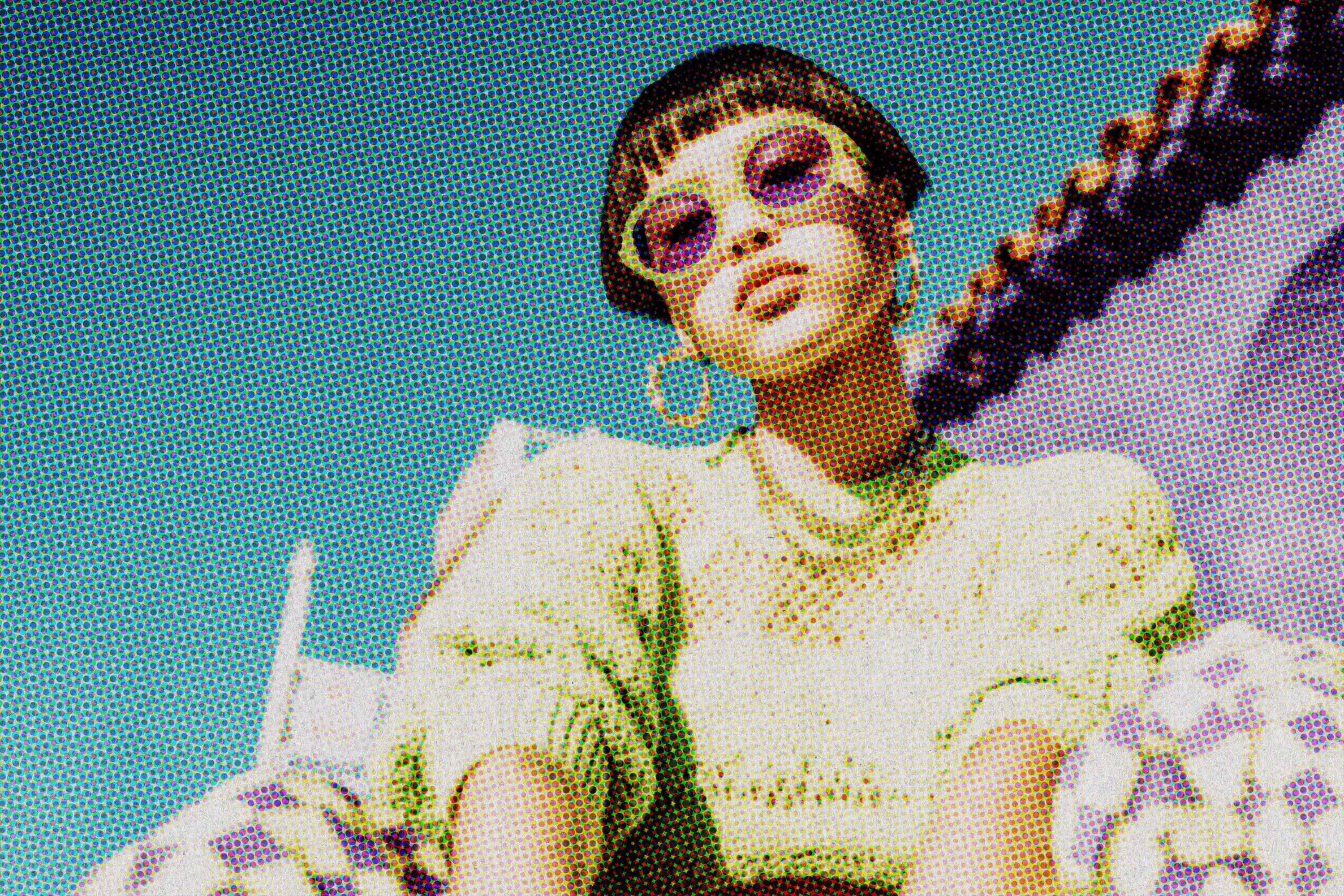 1990s Halftone Photo Effect