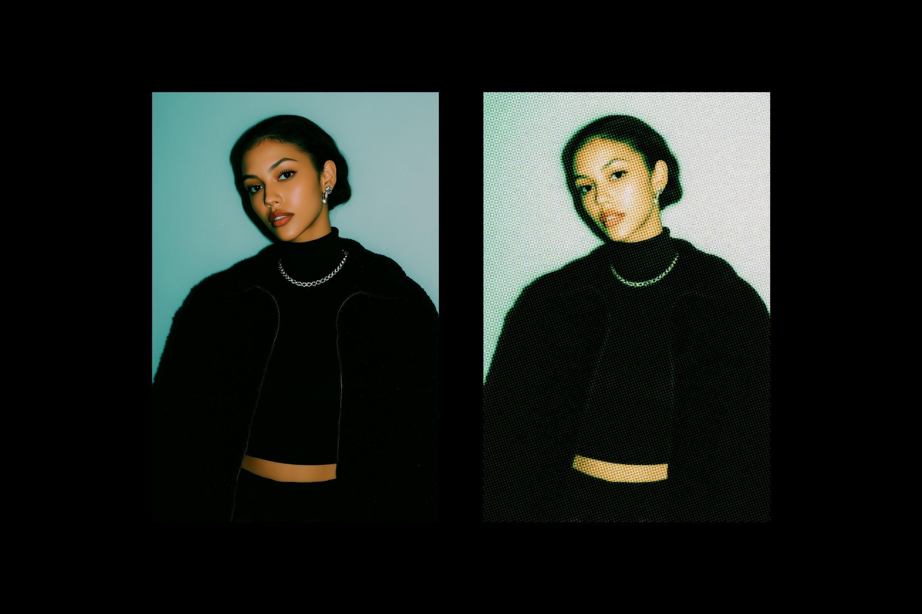 1990s Halftone Photo Effect