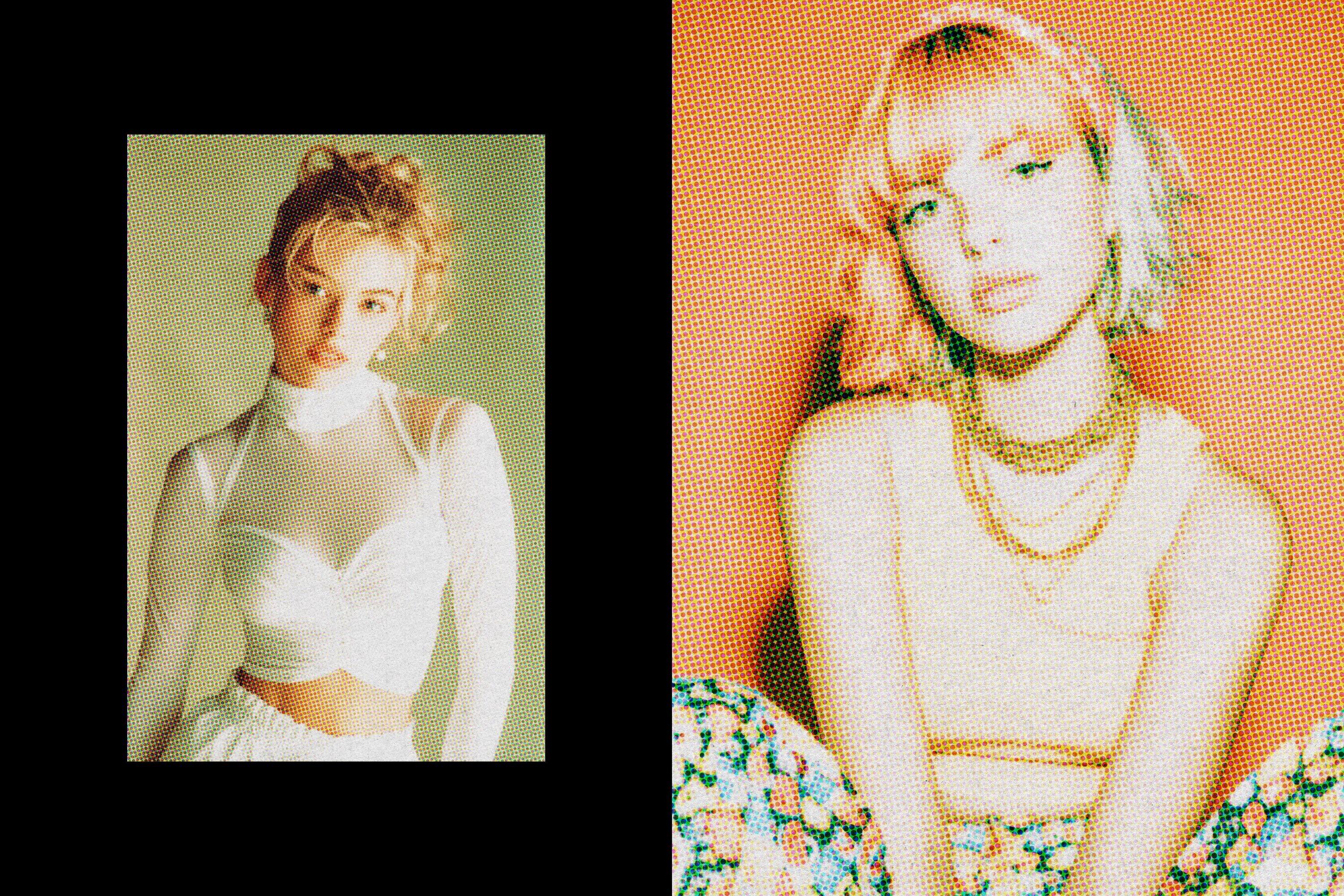 1990s Halftone Photo Effect