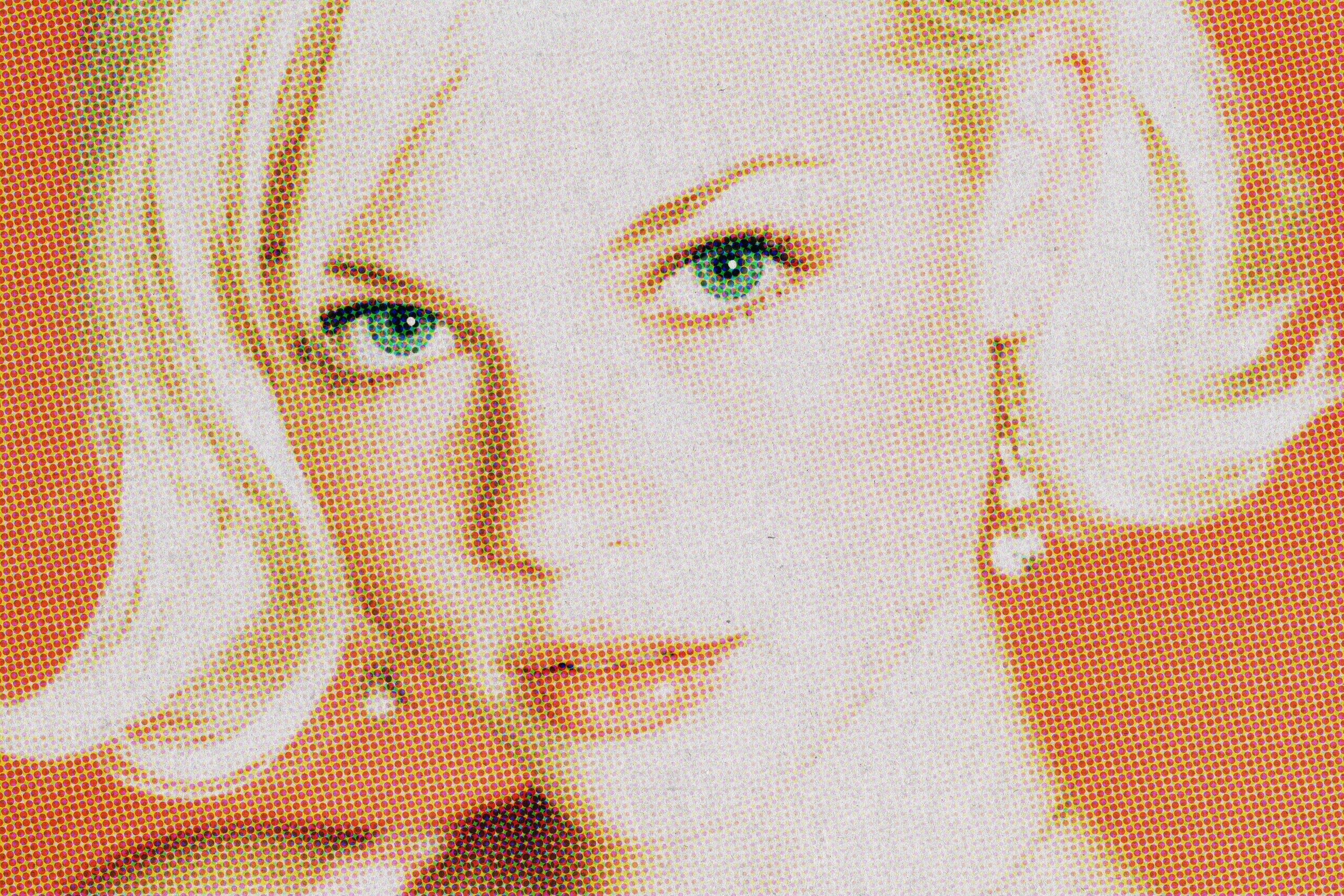 1990s Halftone Photo Effect