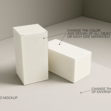 2 Cosmetic Boxes Mockup