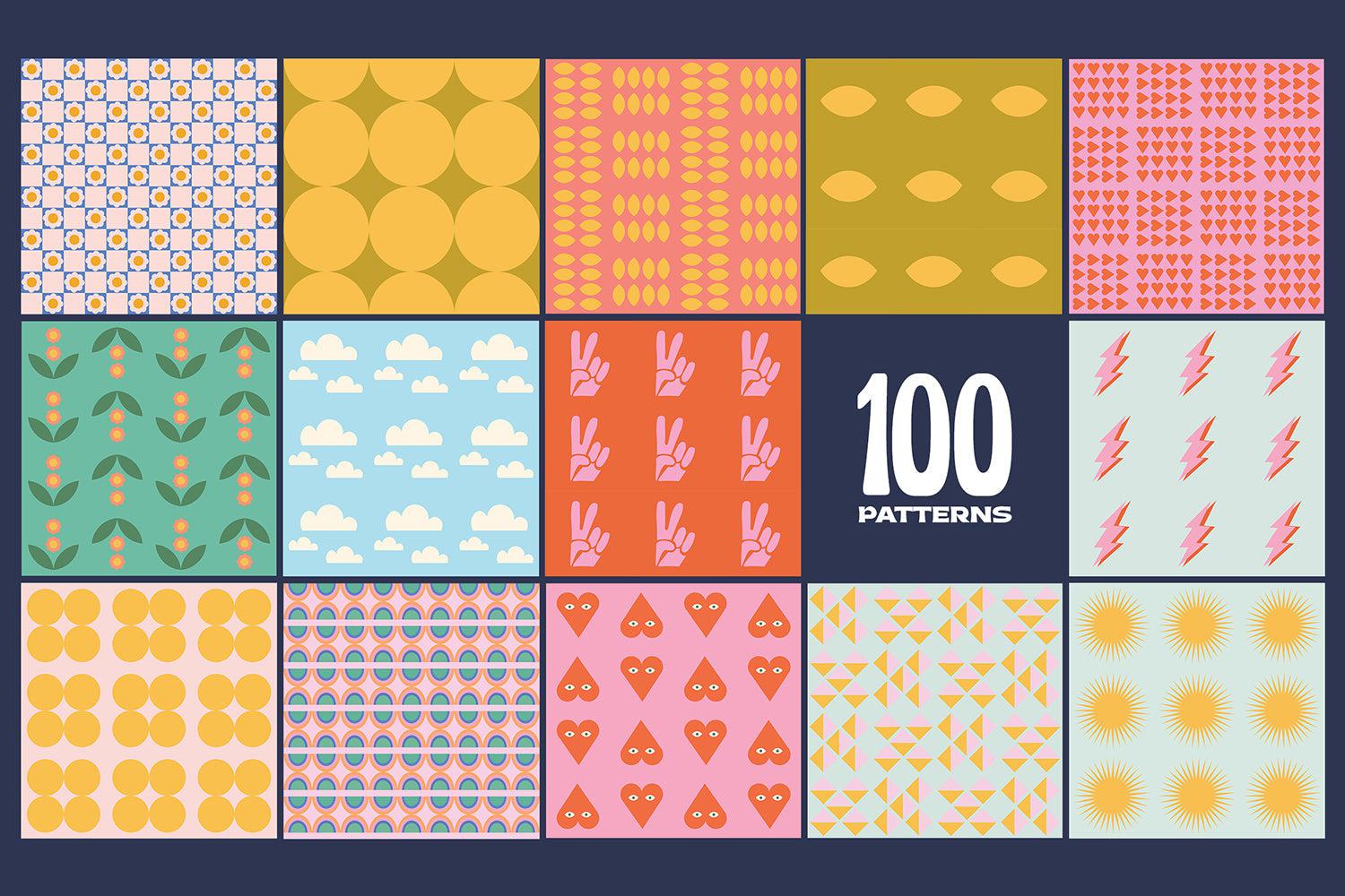 200 Vector Mosaics & Patterns