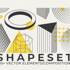 206 Vector Shapes & Posters Set