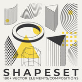 206 Vector Shapes & Posters Set