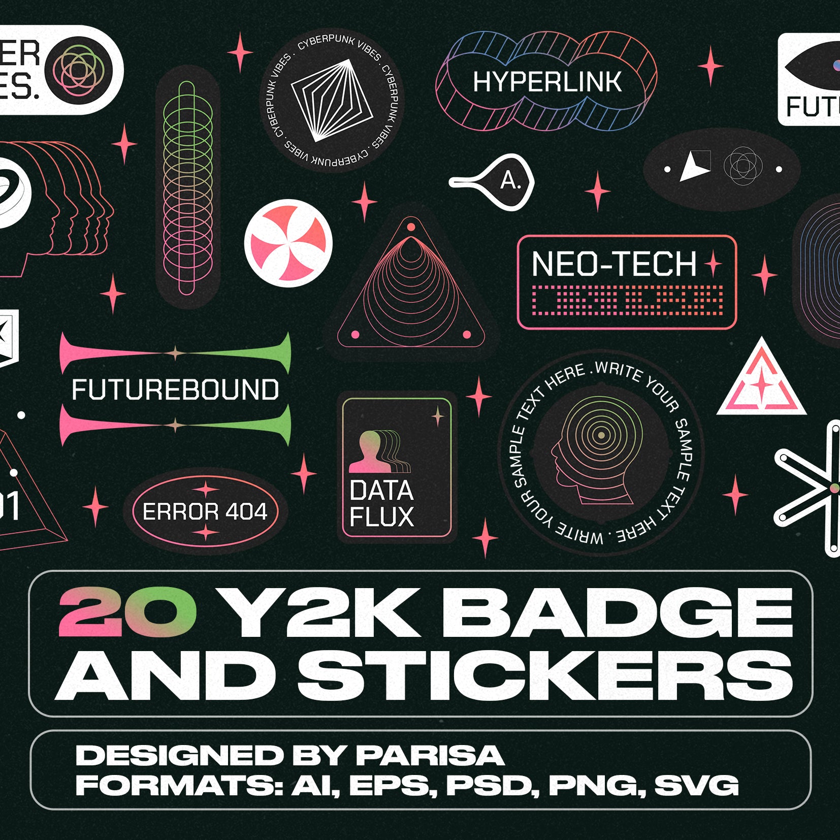 20 Y2K Badge Stickers - Parisa-Artstudio 1.jpg