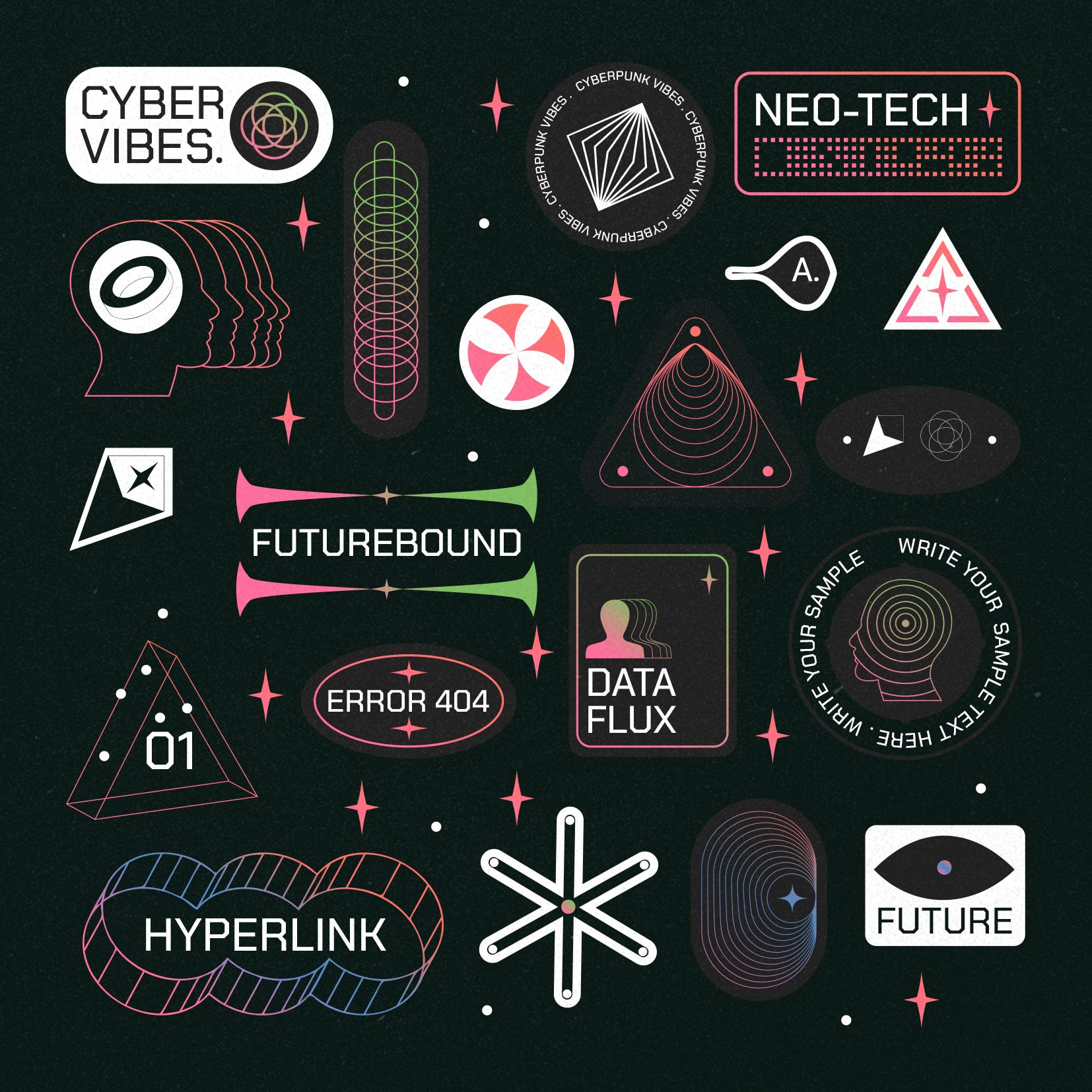 20 Y2K Badge Stickers - Parisa-Artstudio 6.jpg