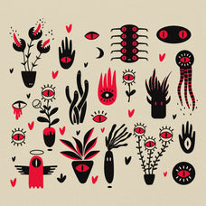 22 Halloween Scary Plants & Characters by Parisa-Artstudio, preview 1